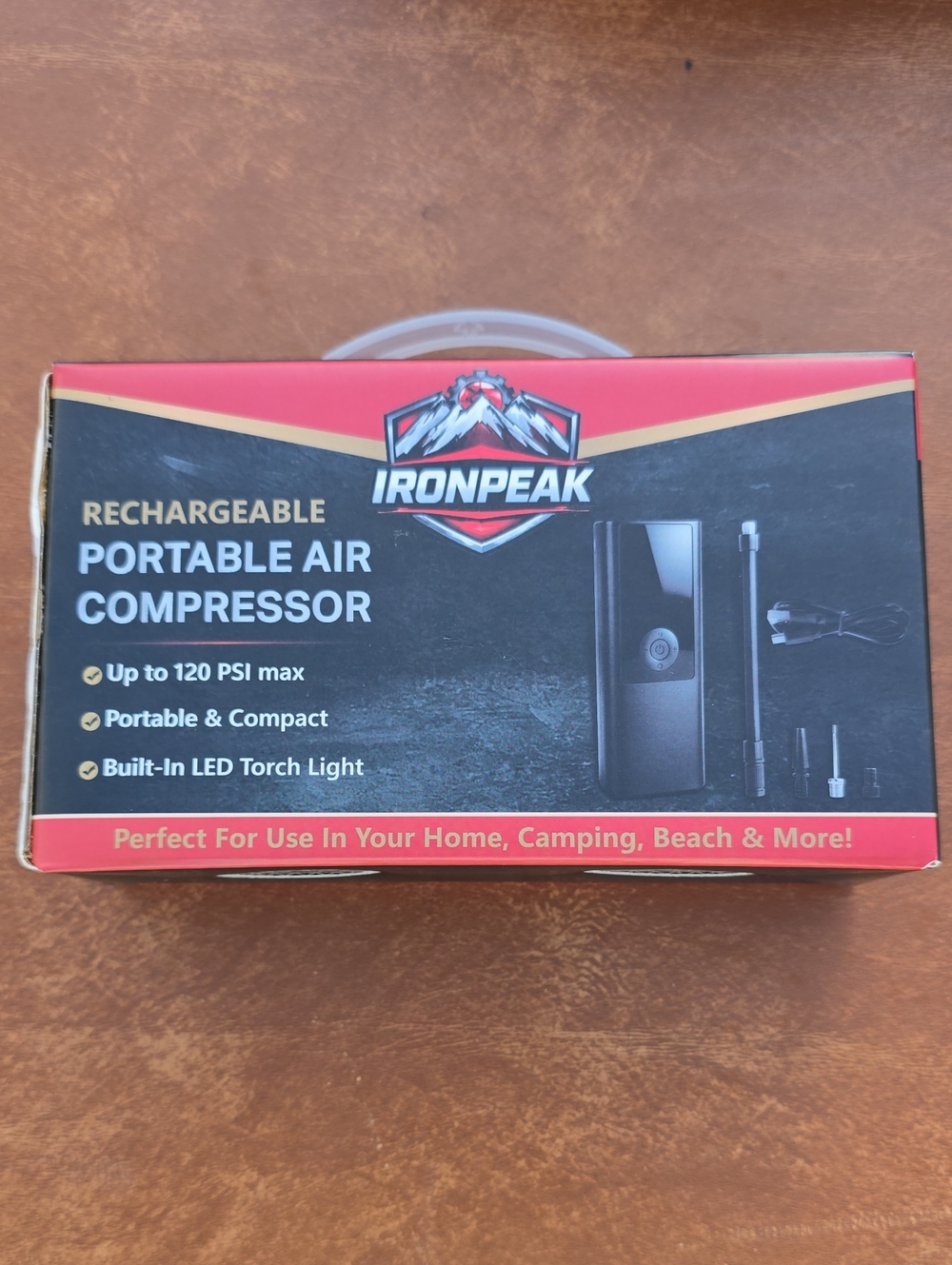 Rechargeable Portable Air Compressor - Black